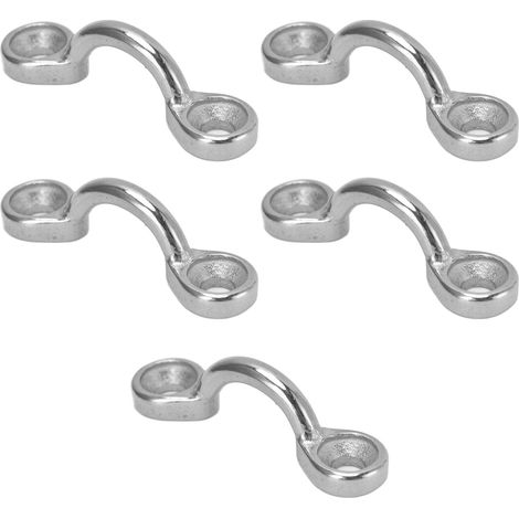 5x Anneau de pont fixe acier inox 316 œillet plat amarrage bateau kayak canoë 5mm 1/16in-1/2in (1/5)
