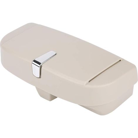 Porte Lunettes de Soleil de Voiture ABS éTui à Lunettes de Voiture Support de Stockage Pince éTui Organisateur Boîte Organisateur De Lunettes Universel avec Pince à Carte de Billet(Beige) (1/5)