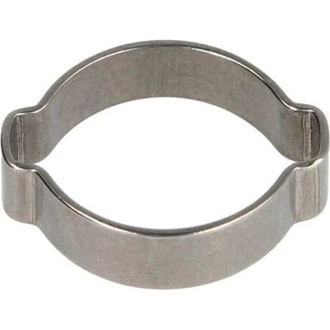 Collier de serrage - avec deux oreilles 7 mm, acier inoxydable (1/2)