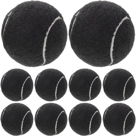 Protège-pieds de chaise noirs, lot 12, forme balle tennis (1/5)