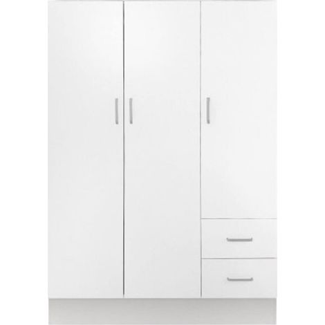 Guardaroba 3 Ante - Armadio Camera da Letto Bianco 50x120 cm (1/5)