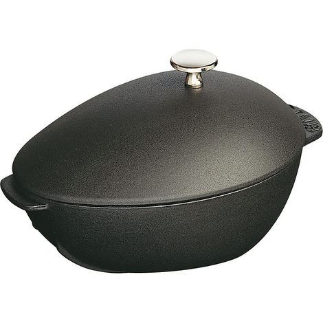 STAUB 40509-494-0 Cozziera, 2 Manici, 25 cm, Nero (1/5)