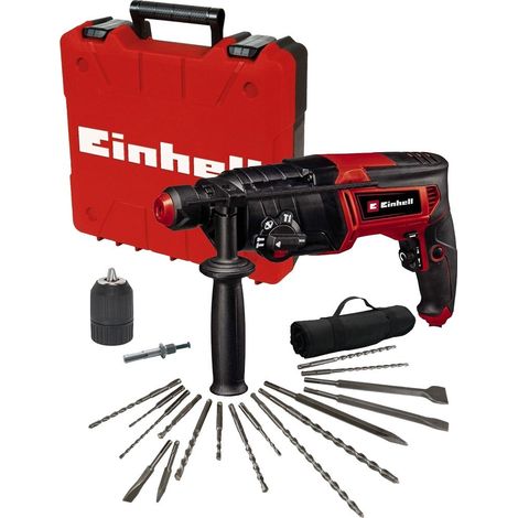 Einhell 240v SDS Plus 4 Mode Rotary Hammer Drill + 17PC Chisel Set Keyless Chuck (1/5)