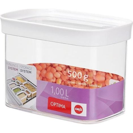 EMSA 513557 boîte hermétique alimentaire Rectangulaire 1 L Transparent 4 pièce(s) (1/2)