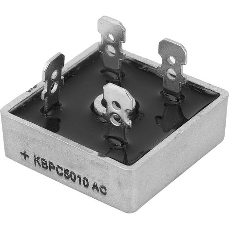 10 redresseurs en pont KBPC5010, 50 A, 1000 V, boîtier métallique carré, 4 broches (1/5)