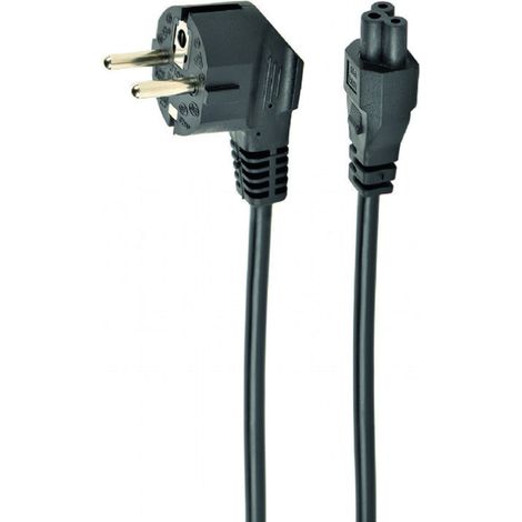 Gembird PC-186-ML12-0.5M cable de transmisión Negro 0,5 m CEE 7/7 C5 acoplador