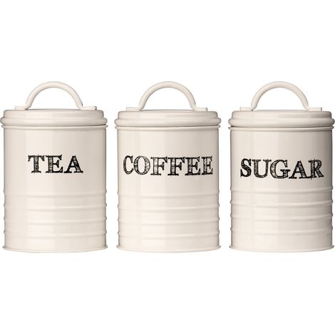 Premier Housewares Sketch Tea, Coffee & Sugar Canisters (1/3)