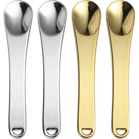 4PCS mini spatule de maquillage en métal