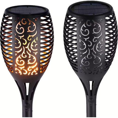 Lámpara de inducción LED decorativa para exteriores, alimentada por energía solar, juego de 4 mini linternas de 12 LED. (1/5)