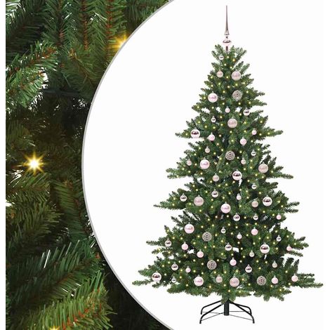 Sapin de Noël Arbre de Noël Artificiel à Branches Articulées Vert 180 cm (1/5)