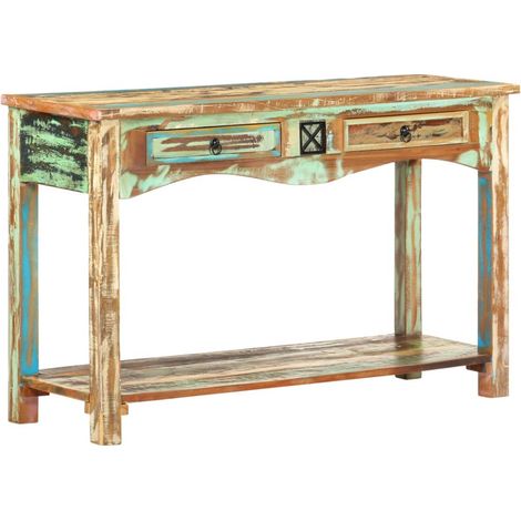 Konsolentisch 120x40x75 cm Altholz Massiv