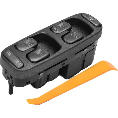 Regulador de ventana, plástico, negro, compatible con Volvo S70, compatible con Volvo V70 I, instalación en el lado del conductor (1/5)