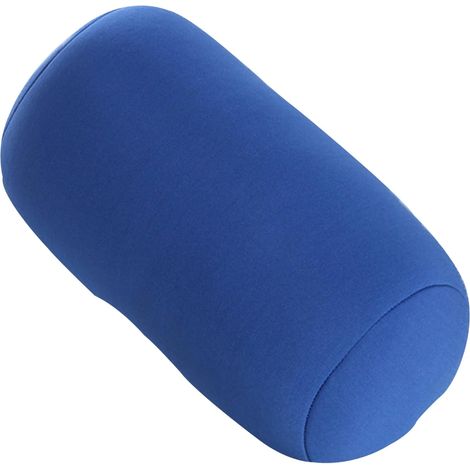 Oreiller à microbilles (1 pièce), cylindrique, 30 x 16 cm, pour le soutien de la nuque et du dos, idéal pour les voyages en avion.-AquaForge (1/5)