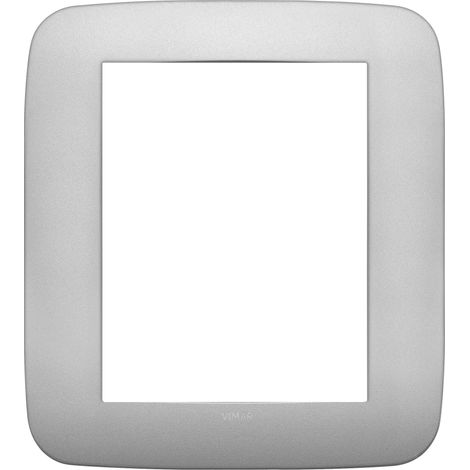 VIMAR - 19698.23 Placca Round 8M argento matt