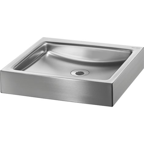 Delabie WT UNITO robinet mural Hahnl. D35 avec orifice de vidange, finition inox 1.4301 satiné