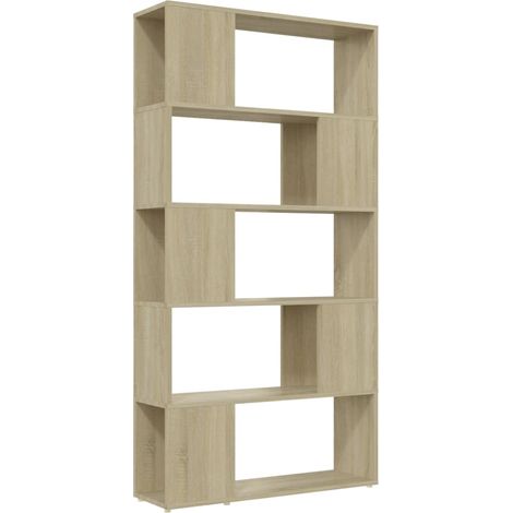 Maison Exclusive - Libreria Divisorio Rovere Sonoma 80x24x155 cm in Truciolato