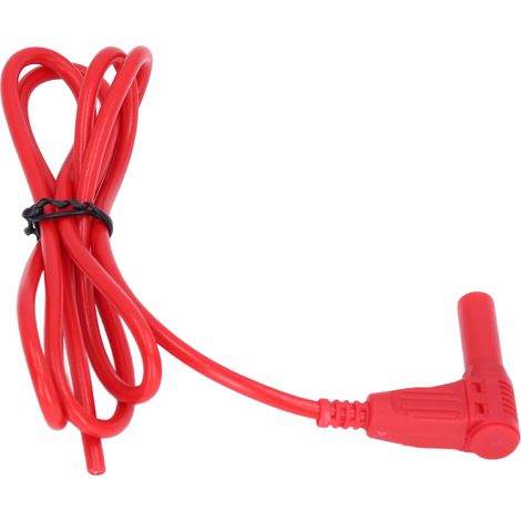 Multimeter-Messleitung mit Bananenstecker, Messing, PA-Elektroprüfleitungen für Spannungsprüfer, 4 mm, rot (1/5)