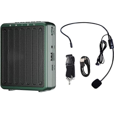 SHIDU Mini-Sprachverstärker für Lehrer, tragbarer Bluetooth-Sprachverstärker mit integriertem Mikrofon für Reiseleiter, Sprachverstärker B (1/5)