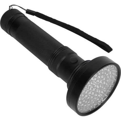 100-LED-UV-Taschenlampe zur Fluoreszenzdetektion für Kosmetikmasken und Banknotenprüfung (Schwarz) - Crezuo