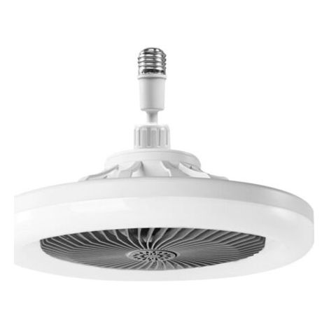 Ventilateur Plafond Avec Lumiere,ventilateur Silencieux Plafond,E27 plafonnier LED À Intensité Variable,3vitesses,Temporisable (Gris) [Classe énergétique A]