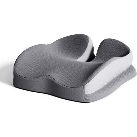 Coussin de siège orthopédique, coussin coccygien en mousse à mémoire de forme, coussin pour chaise de bureau, coussin pour siège auto, pour soulager les douleurs au coccyx, à la sciatique, aux hémorro (1/5)