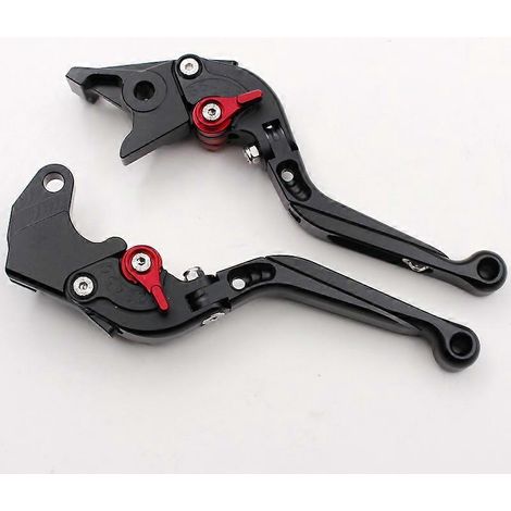 Convient pour la moto Boer Ulysses XB12XT, guidon de frein modifié, fixations de klaxon d'embrayage en alliage d'aluminium (noir, 1 paire) (1/5)