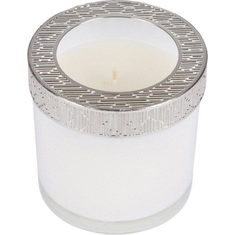 Bougie Verrine Parfumée "Élégant" 10cm Blanc
