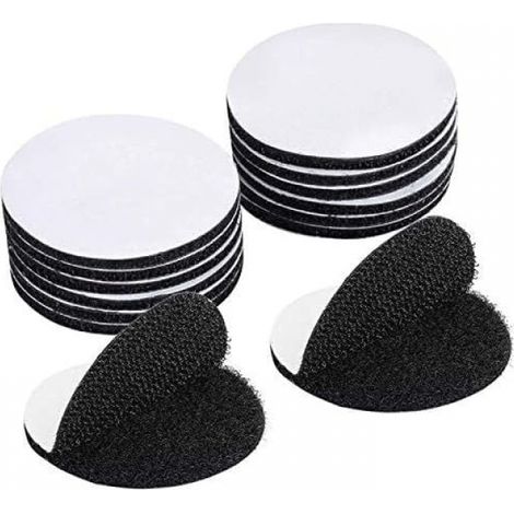 10 Paar schwarzes doppelseitiges Klebeband, extra starkes doppelseitiges Klebeband, rund (6 x 6 cm)