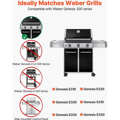 Barres Cache-brûleurs et Diffuseur de Chaleur pour Barbecue 7PCs (1/5)