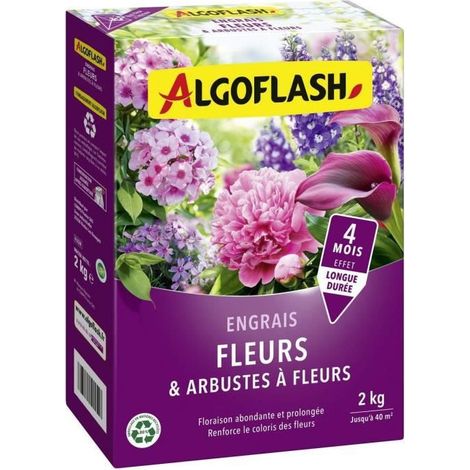 Concime per Fiori e Arbusti a Fiori - ALGOFLASH NATURASOL - 2 kg