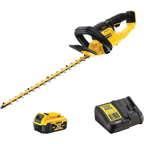 DeWalt DCMHT563P1-GB 18V Cordless 55cm Hedge Trimmer With 5Ah Battery And Charger (1/4)