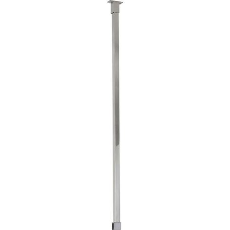 Milano Portland 820mm Ceiling Mounted Wet Room Shower Enclosure Screen Support Arm Bar - Chrome (1/5)