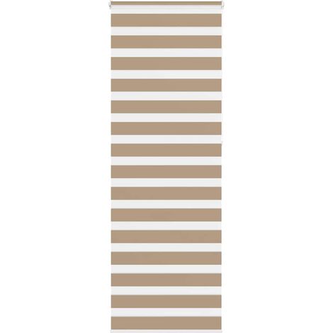 Doppelrollo Sandbraun 70x230 cm Stoffbreite 65,9 cm Polyester