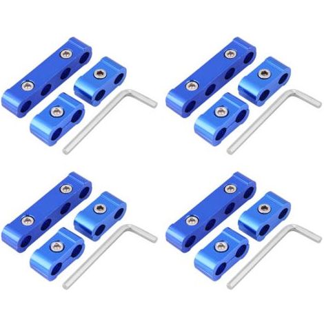 Kit de raccord de pince de séparation de tuyau de fil de bougie d'allumage de moteur tressé de 12 pièces pour 8mm 9mm 10mm (1/5)