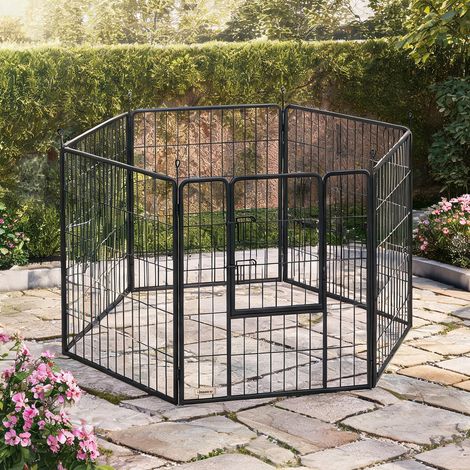 Barrière pour chien preto en aço 160 x 80 x 100 cm (1/5)