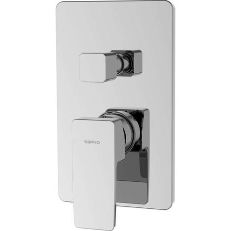 Sapho Tursi - Unterputzarmatur für 2 Verbraucher, mit Einbaukörper, Chrom TI043 (1/2)