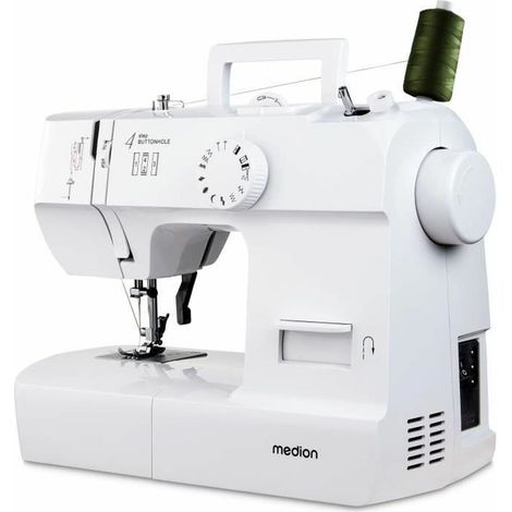 Macchina da cucire elettrica MEDION SM 70 71 W bianca 12 punti 700 giri/min LED (1/5)