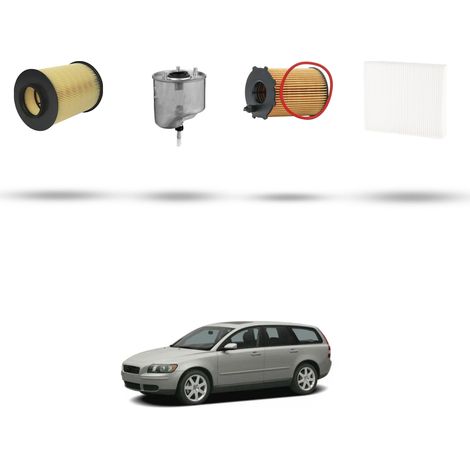 Kit tagliando 4 filtri compatibile con Volvo V50 1.6 D2 84kw Dal 2010 (1/5)