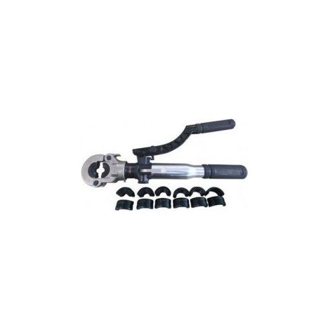 Pince à sertir hydraulique pour raccords PER et Multicouche Ø12 à 32 mm - Système sans effort, mâchoires de profil H, livrée dans mallette de transport pratique