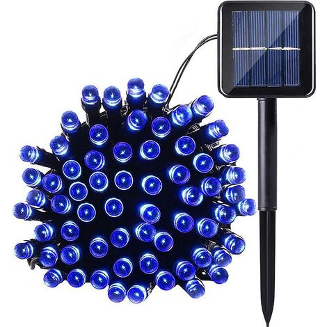 20M 200LED Guirlandes Lumineuses Solaires 8 Modes Étanche Blanc Lumière Guirlande Lumineuse Extérieur Décoration pour Jardin Terrasse Balcon Fenêtre Clôture Arbre Noël Mariage Fairy Lights (1/5)