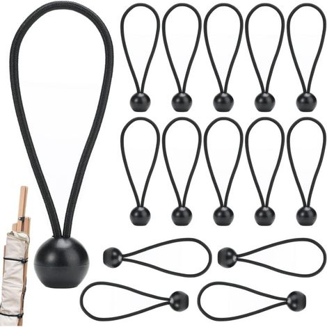 15 tensores elásticos para lonas y correas de piscina, tensores para lonas de piscina, lonas elásticas para remolques, cuerdas elásticas para lonas de pabellón, lonas, camping y tiendas de campaña.