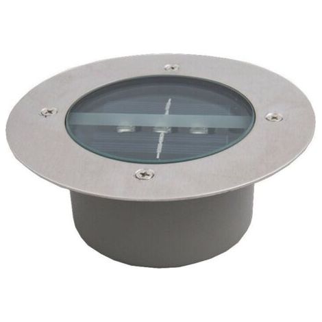 Lumière Solaire Extérieur, 4 Pack 3 LED Spot Lampe Solaire Jardin, Etanche IP65, Pelouse Lumière Decorative Pour Chemin Terrace Jardin Allée (Rond, Blanc Froid) (1/5)