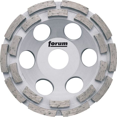 Meule boisseau diamantÚe 125 mm Ó double rangÚe revtue