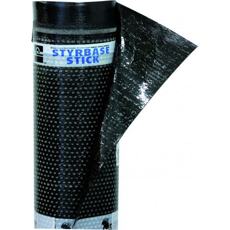 Soprema – Rouleau d'étanchéité STYRBASE STICK 7m x 1m – Membrane auto-adhésive pour systèmes bicouches – Haute résistance au poinçonnement