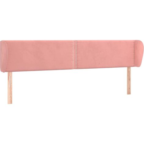 Maison Exclusive - Cabecero de terciopelo rosa 163x23x78/88 cm (1/5)