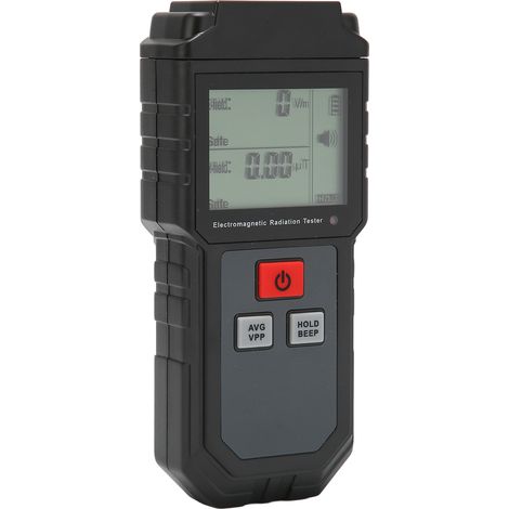 Testeur de rayonnement électromagnétique 1V/m - 1999V/m, compteur EMF LCD avec alarme sonore et lumineuse pour appareils ménagers (1/5)