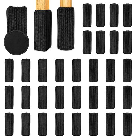 32pcs Chaussette Chaise pour Pieds de Chaise Chaussettes de Chaise Mobilier en Feutre Fond épais Patins antidérapants pour Meubles Évitez Les Rayures/Le Bruit pour Pieds de Chaise de 1 à 2 Pouces (1/5)