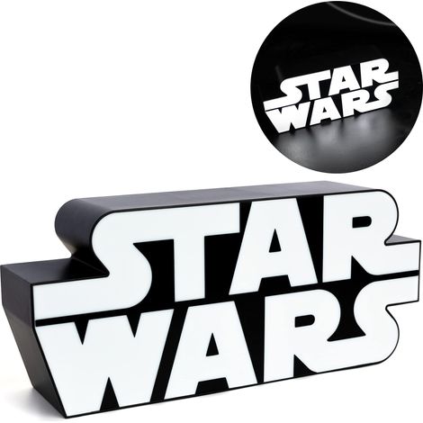 Lampada con logo iconico Star Wars - Prodotto ufficiale, regali per ragazzi e uomini, accessori per la camera, lampada da tavolo de (1/5)
