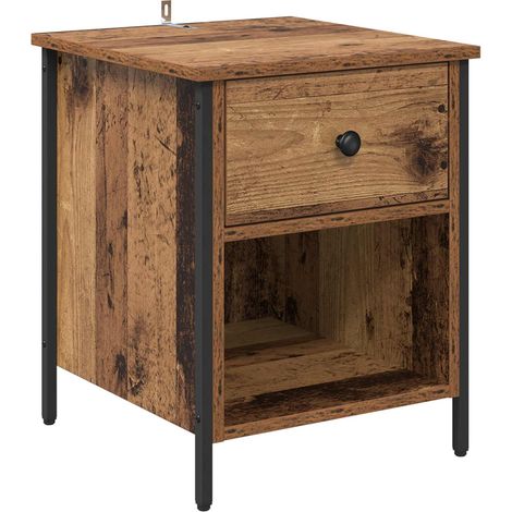 Maison Exclusive - Armadio da Notte con cassetto Legno vecchio 40 x 42 x 50 cm (1/5)