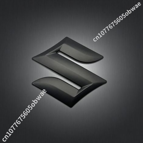 (10 cm Noir mat) Autocollant logo de coffre de voiture ABS noir mat modifié, compatible avec SUZUKI Jimny, emblème avant et arrière, badge noir, accessoires extérieurs